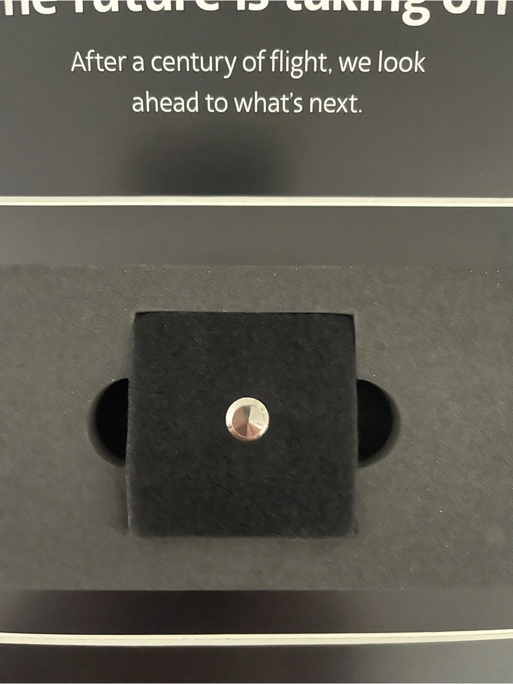 American Airlines 100 Year pin- Black, Red, Blue